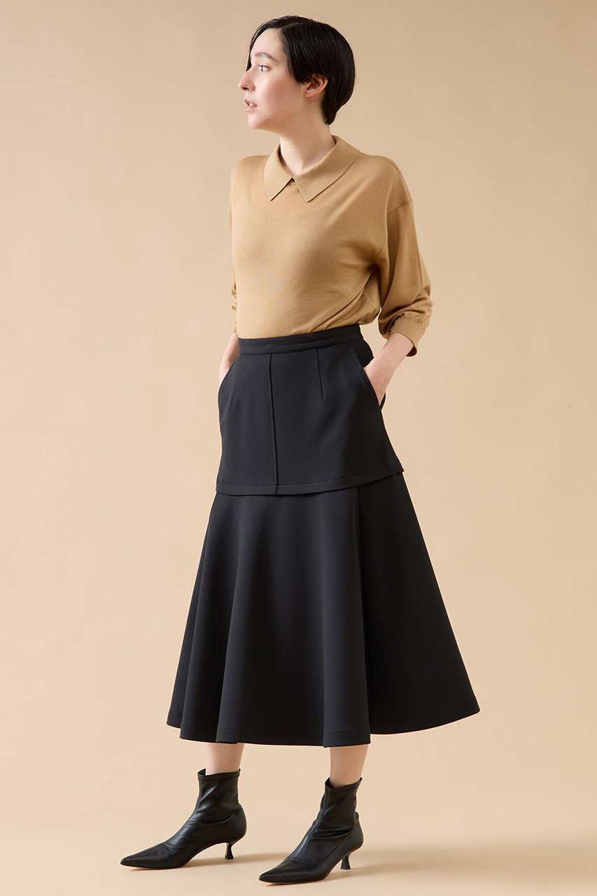 【マルティニーク/martinique】のフォルムフレアスカート(セットアップ可) 人気、トレンドファッション・服の通販 founy(ファニー) 　ファッション　Fashion　レディースファッション　Fashion for Women　セットアップ　Matching Sets　スカート・ミニ/ミディ/マキシ　Skirts / Mini, Midi & Maxi Skirts　スカート　Skirts　Aライン・フレアスカート　A-Line & Flared Skirts　ロングスカート　Long Skirts / Maxi & Midi Skirts　おすすめ　Recommended / Our Picks　シンプル　Simple, Minimal　セットアップ　Set-Up, Coordinated Outfit　バランス　Balance, Style Balance　フォルム　Silhouette, Form　フレア　Flare, Flared　ロング　Long, Long-Length　other-3|ID: prp329100004872983 ipo3291000000036893990