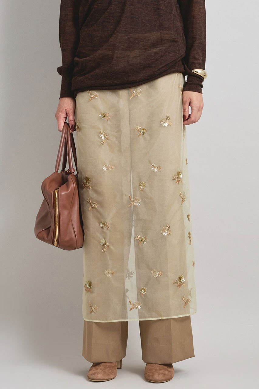 【ブリル/BRILL】のフラワースパンシアースカート 人気、トレンドファッション・服の通販 founy(ファニー) ファッション Fashion レディースファッション Fashion for Women スカート Skirts ロングスカート Long Skirts / Maxi & Midi Skirts インド Indian Textile オーガンジー Organza Fabric ストレート Straight, Straight Cut スパンコール Sequins, Sequin Embellishment トレンド Trend, Trending Now ペチコート Petticoat, Underskirt ロング Long, Long-Length other-1|ID: prp329100004872988 ipo3291000000036346057