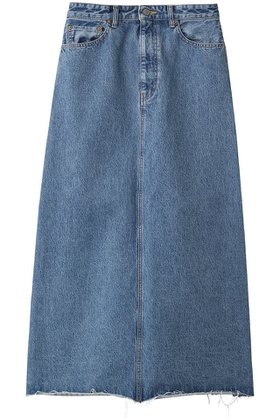 【オブラダ/Oblada】のBUDDY デニムスカート(BLUE) 大人の最旬トレンドファッション＆コーディネート founy(ファウニー) ファッション Fashion レディースファッション Fashion for Women スカート Skirts デニムスカート・カジュアルスカート Denim Skirts ロングスカート Long Skirts / Maxi & Midi Skirts ストレート Straight, Straight Cut デニム Denim, Jeans Material マキシ Maxi, Full Length ロング Long, Long-Length 定番 Standard, Basic Item 新作・新入荷 New Arrivals / New In |ID:prp329100004872993