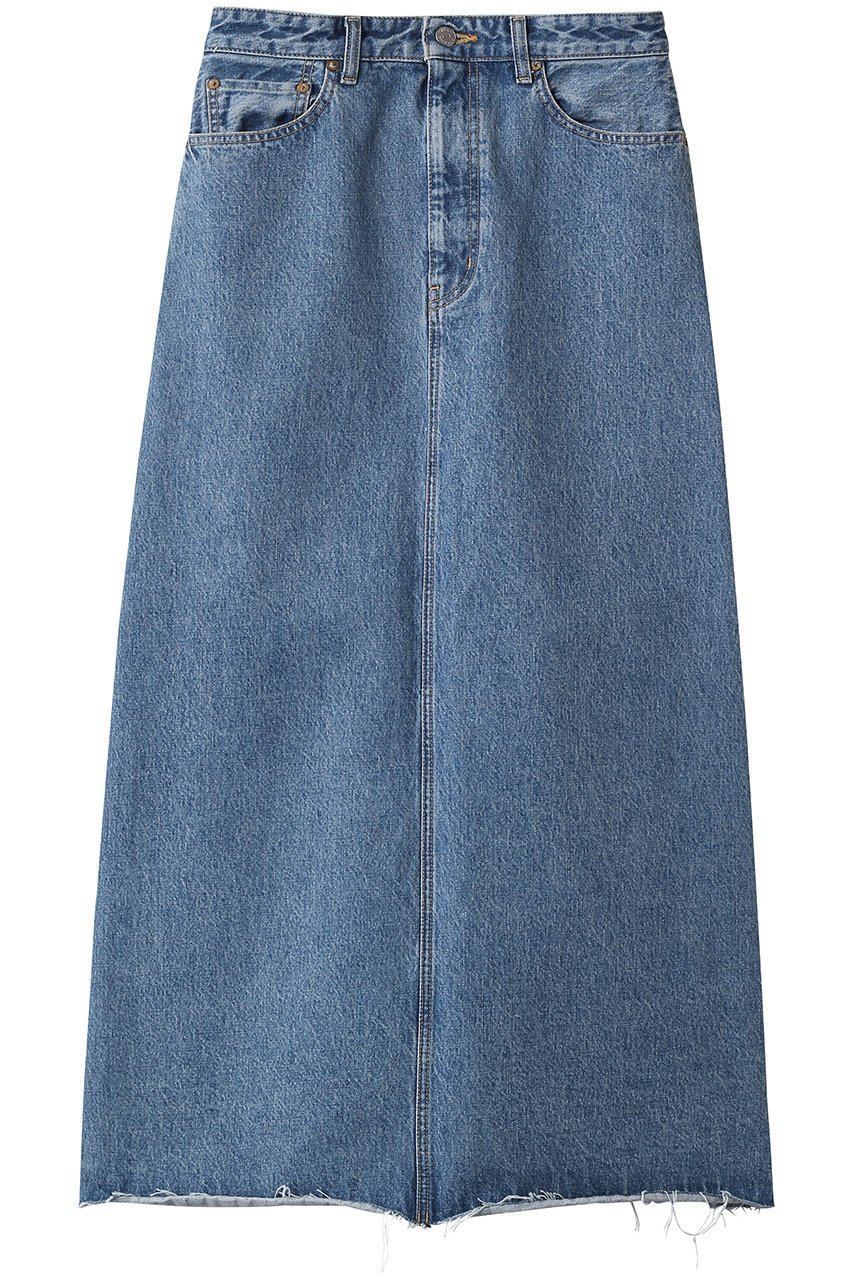 【オブラダ/Oblada】のBUDDY デニムスカート(BLUE) インテリア・キッズ・メンズ・レディースファッション・服の通販 founy(ファニー) 　ファッション　Fashion　レディースファッション　Fashion for Women　スカート　Skirts　デニムスカート・カジュアルスカート　Denim Skirts　ロングスカート　Long Skirts / Maxi & Midi Skirts　ストレート　Straight, Straight Cut　デニム　Denim, Jeans Material　マキシ　Maxi, Full Length　ロング　Long, Long-Length　定番　Standard, Basic Item　新作・新入荷　New Arrivals / New In　ブルー|ID: prp329100004872993 ipo3291000000036346099