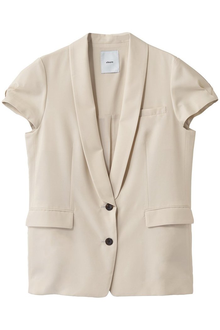 【エブール/ebure】のライトトロピカルウール キャップスリーブジャケット インテリア・キッズ・メンズ・レディースファッション・服の通販 founy(ファニー) https://founy.com/ ファッション Fashion レディースファッション Fashion for Women アウター Coat / Outerwear Collection レディースジャケット・軽アウター Jackets なめらか Smooth, Silky Texture ウォッシャブル Machine Washable キャップ Cap, Baseball Cap ジャケット Jacket, Outerwear スリーブ Sleeve, Long Sleeve / Short Sleeve タンク Tank Top, Sleeveless Top デニム Denim, Jeans Material エレガント 上品 Elegant 再入荷 Restock / Back in Stock |ID: prp329100004872998 ipo3291000000036346147