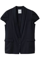 【エブール/ebure】のライトトロピカルウール キャップスリーブジャケット 人気、トレンドファッション・服の通販 founy(ファニー) ファッション Fashion レディースファッション Fashion for Women アウター Coat / Outerwear Collection レディースジャケット・軽アウター Jackets なめらか Smooth, Silky Texture ウォッシャブル Machine Washable キャップ Cap, Baseball Cap ジャケット Jacket, Outerwear スリーブ Sleeve, Long Sleeve / Short Sleeve タンク Tank Top, Sleeveless Top デニム Denim, Jeans Material エレガント 上品 Elegant 再入荷 Restock / Back in Stock thumbnail ネイビー|ID: prp329100004872998 ipo3291000000036346149