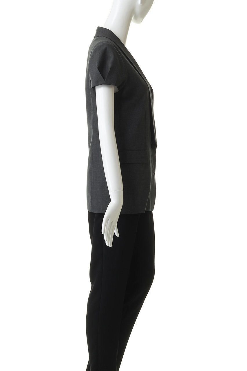 【エブール/ebure】のライトトロピカルウール キャップスリーブジャケット 人気、トレンドファッション・服の通販 founy(ファニー) 　ファッション　Fashion　レディースファッション　Fashion for Women　アウター　Coat / Outerwear Collection　レディースジャケット・軽アウター　Jackets　なめらか　Smooth, Silky Texture　ウォッシャブル　Machine Washable　キャップ　Cap, Baseball Cap　ジャケット　Jacket, Outerwear　スリーブ　Sleeve, Long Sleeve / Short Sleeve　タンク　Tank Top, Sleeveless Top　デニム　Denim, Jeans Material　エレガント 上品　Elegant　再入荷　Restock / Back in Stock　other-3|ID: prp329100004872998 ipo3291000000036346152