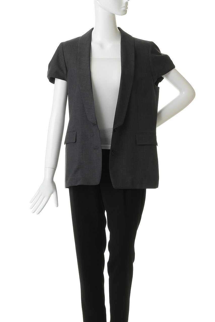 【エブール/ebure】のライトトロピカルウール キャップスリーブジャケット 人気、トレンドファッション・服の通販 founy(ファニー) 　ファッション　Fashion　レディースファッション　Fashion for Women　アウター　Coat / Outerwear Collection　レディースジャケット・軽アウター　Jackets　なめらか　Smooth, Silky Texture　ウォッシャブル　Machine Washable　キャップ　Cap, Baseball Cap　ジャケット　Jacket, Outerwear　スリーブ　Sleeve, Long Sleeve / Short Sleeve　タンク　Tank Top, Sleeveless Top　デニム　Denim, Jeans Material　エレガント 上品　Elegant　再入荷　Restock / Back in Stock　other-7|ID: prp329100004872998 ipo3291000000036346156