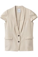 【エブール/ebure】のライトトロピカルウール キャップスリーブジャケット 人気、トレンドファッション・服の通販 founy(ファニー) ファッション Fashion レディースファッション Fashion for Women アウター Coat / Outerwear Collection レディースジャケット・軽アウター Jackets なめらか Smooth, Silky Texture ウォッシャブル Machine Washable キャップ Cap, Baseball Cap ジャケット Jacket, Outerwear スリーブ Sleeve, Long Sleeve / Short Sleeve タンク Tank Top, Sleeveless Top デニム Denim, Jeans Material エレガント 上品 Elegant |ID:prp329100004872998