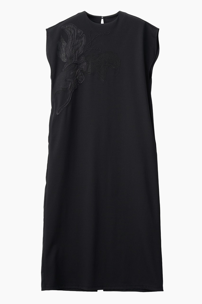 【ミューラル/MURRAL】のFlutter patchwork エンブロイダード ドレス インテリア・キッズ・メンズ・レディースファッション・服の通販 founy(ファニー) 　ファッション　Fashion　レディースファッション　Fashion for Women　ワンピース　Dresses　フォーマル・パーティードレス・結婚式用ドレス　Elegant & Casual Dresses　チュニック　Tunic Tops & Dresses　オーガンジー　Organza Fabric　シアー　Sheer, See-Through　チュニック　Tunic, Long Top　チュール　Tulip, Tulip Motif　ドレス　Dress, One-Piece　パッチワーク　Patchwork, Mixed Fabric　ロング　Long, Long-Length　エレガント 上品　Elegant　新作・新入荷　New Arrivals / New In　ブラック|ID: prp329100004872999 ipo3291000000036346160