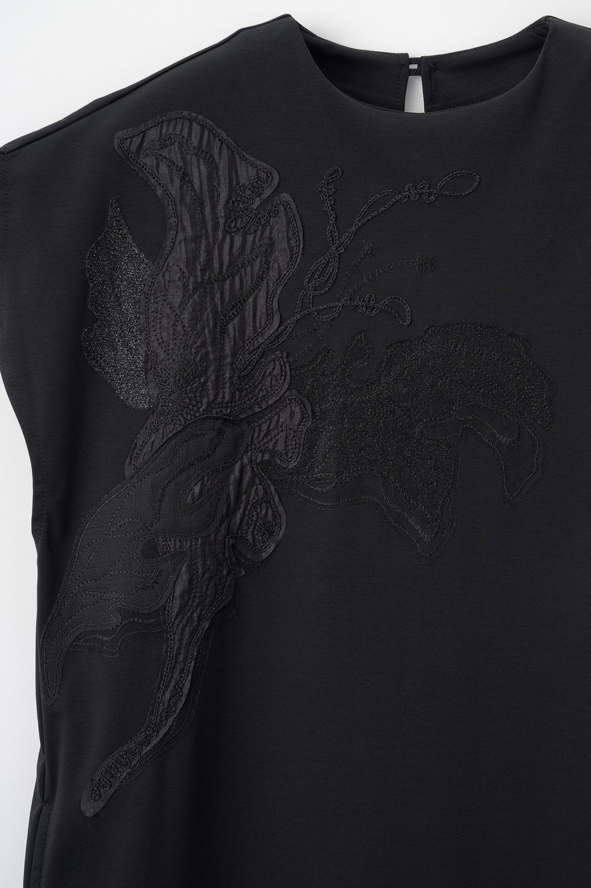 【ミューラル/MURRAL】のFlutter patchwork エンブロイダード ドレス 人気、トレンドファッション・服の通販 founy(ファニー) 　ファッション　Fashion　レディースファッション　Fashion for Women　ワンピース　Dresses　フォーマル・パーティードレス・結婚式用ドレス　Elegant & Casual Dresses　チュニック　Tunic Tops & Dresses　オーガンジー　Organza Fabric　シアー　Sheer, See-Through　チュニック　Tunic, Long Top　チュール　Tulip, Tulip Motif　ドレス　Dress, One-Piece　パッチワーク　Patchwork, Mixed Fabric　ロング　Long, Long-Length　エレガント 上品　Elegant　新作・新入荷　New Arrivals / New In　other-3|ID: prp329100004872999 ipo3291000000036346162