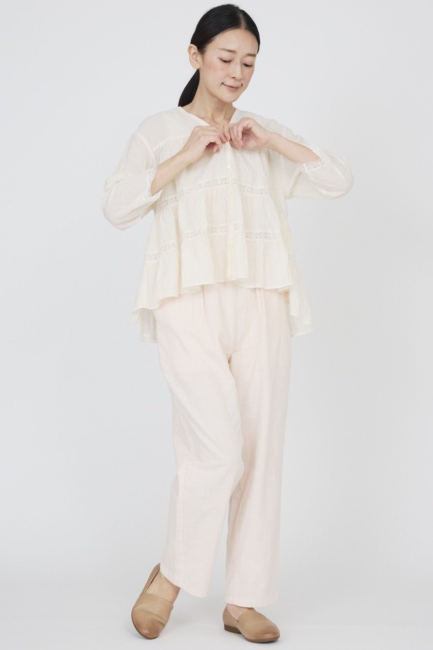 【ナナデコール/nanadecor】のコスモスレースティアードブラウス 人気、トレンドファッション・服の通販 founy(ファニー) 　ファッション　Fashion　レディースファッション　Fashion for Women　トップス・カットソー　Cut & Sew Tops　シャツ・ブラウス・オフィスカジュアル　Elegant Blouses & Button-Ups　スリーブ　Sleeve, Long Sleeve / Short Sleeve　フレア　Flare, Flared　レース　Lace, Lace Fabric　ロング　Long, Long-Length　新作・新入荷　New Arrivals / New In　other-6|ID: prp329100004873002 ipo3291000000036346190