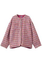 【生地の可能性/kijinokanosei】のfringe ジャケット 人気、トレンドファッション・服の通販 founy(ファニー) ファッション Fashion レディースファッション Fashion for Women アウター Coat / Outerwear Collection レディースジャケット・軽アウター Jackets カラフル Colorful Design ガラス Glass, Glassware ジャケット Jacket, Outerwear ツイード Twill, Twill Weave リネン Linen, Linen Fabric thumbnail cherry ピンク|ID: prp329100004873004 ipo3291000000036872759