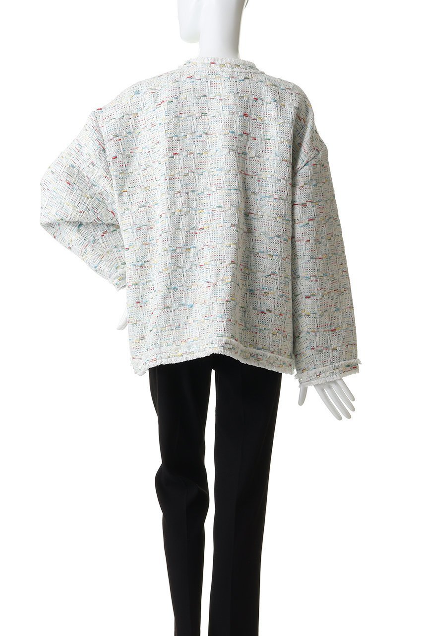 【生地の可能性/kijinokanosei】のfringe ジャケット 人気、トレンドファッション・服の通販 founy(ファニー) 　ファッション　Fashion　レディースファッション　Fashion for Women　アウター　Coat / Outerwear Collection　レディースジャケット・軽アウター　Jackets　カラフル　Colorful Design　ガラス　Glass, Glassware　ジャケット　Jacket, Outerwear　ツイード　Twill, Twill Weave　リネン　Linen, Linen Fabric　other-4|ID: prp329100004873004 ipo3291000000036900941