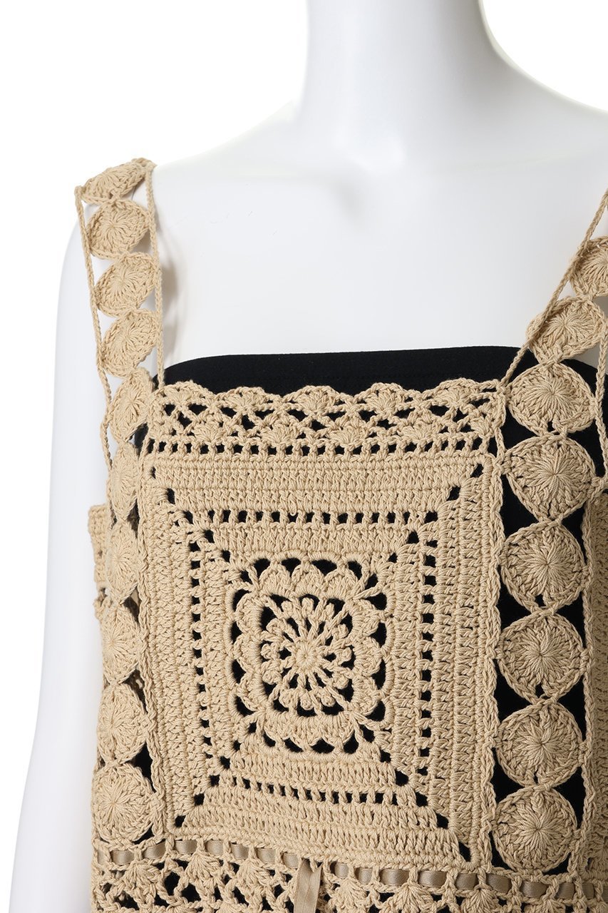 【ビリティス ディセッタン/Bilitis dix-sept ans】のハンドニットキャミソール 人気、トレンドファッション・服の通販 founy(ファニー) 　ファッション　Fashion　レディースファッション　Fashion for Women　トップス・カットソー　Cut & Sew Tops　ニット　Knit Tops & Sweaters　キャミソール&ノースリーブ　Camisoles & Sleeveless Tops　カジュアルプルオーバー・ニットトップス　Pullovers & Knit Tops / Casual Pullovers　コンパクト　Compact, Small Size　シンプル　Simple, Minimal　バランス　Balance, Style Balance　手編み　Hand-Knitted, Handmade Knit　春　Spring　other-5|ID: prp329100004873011 ipo3291000000036894076