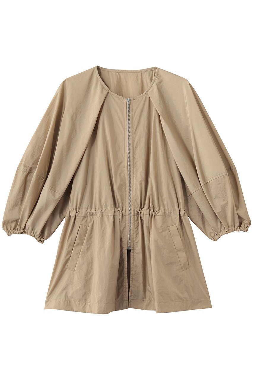 【ランバン オン ブルー/LANVIN en Bleu】のストーンナイロンライトブルゾン インテリア・キッズ・メンズ・レディースファッション・服の通販 founy(ファニー) 　ファッション　Fashion　レディースファッション　Fashion for Women　アウター　Coat / Outerwear Collection　レディースジャケット・軽アウター　Jackets　ブルゾンジャケット・スポーティアウター　Blouson Jackets　おすすめ　Recommended / Our Picks　ジャケット　Jacket, Outerwear　スリーブ　Sleeve, Long Sleeve / Short Sleeve　バルーン　Balloon, Balloon Silhouette　フェミニン　Feminine, Girly　ブルゾン　Blouson, Bomber Jacket　ペプラム　Peplum, Flared Hem　ボレロ　Bolero, Short Cardigan　新作・新入荷　New Arrivals / New In　ベージュ|ID: prp329100004873018 ipo3291000000036346312