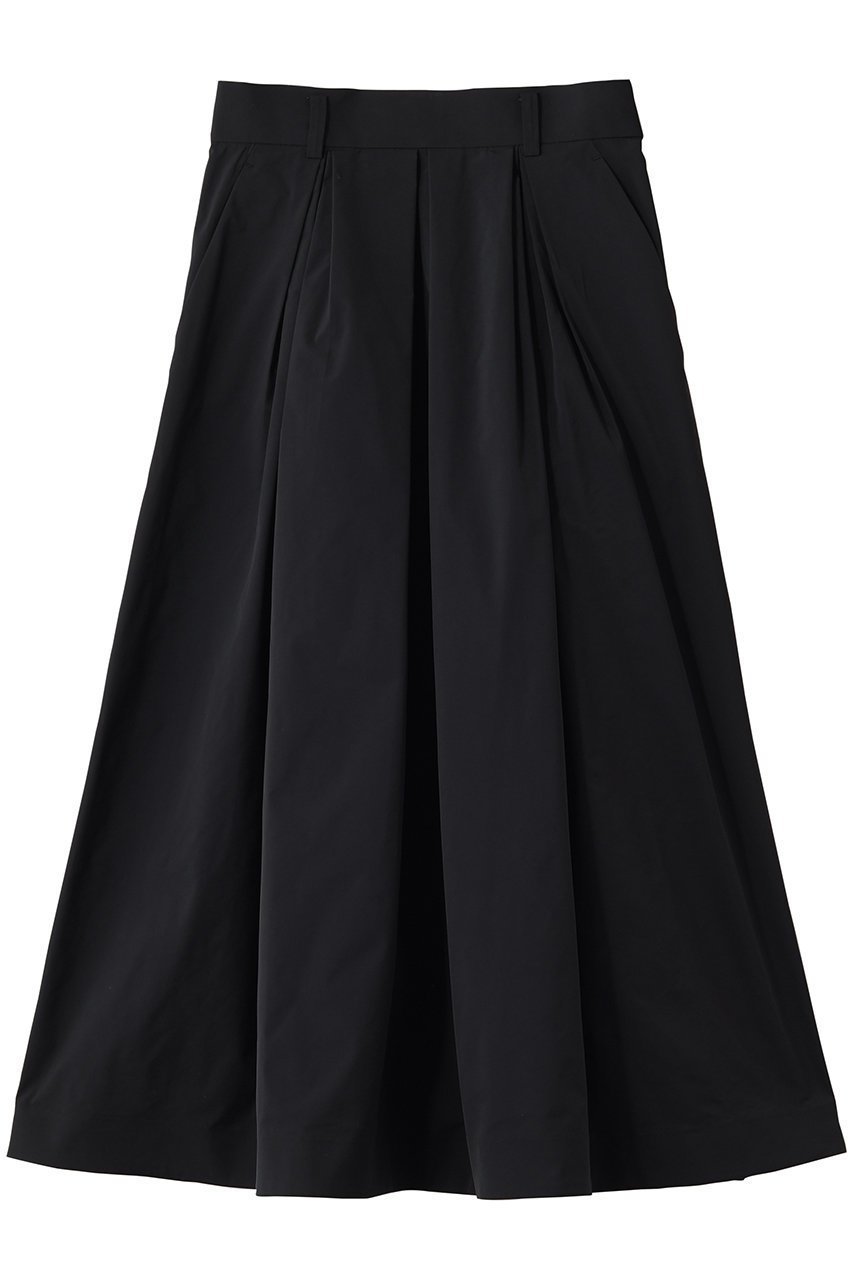 【ランバン オン ブルー/LANVIN en Bleu】のタフタタックフレアスカート インテリア・キッズ・メンズ・レディースファッション・服の通販 founy(ファニー) ファッション Fashion レディースファッション Fashion for Women スカート Skirts Aライン・フレアスカート A-Line & Flared Skirts ロングスカート Long Skirts / Maxi & Midi Skirts シンプル Simple, Minimal タフタ Taffeta, Structured Fabric フレア Flare, Flared ロング Long, Long-Length 新作・新入荷 New Arrivals / New In ブラック|ID: prp329100004873019 ipo3291000000036346321