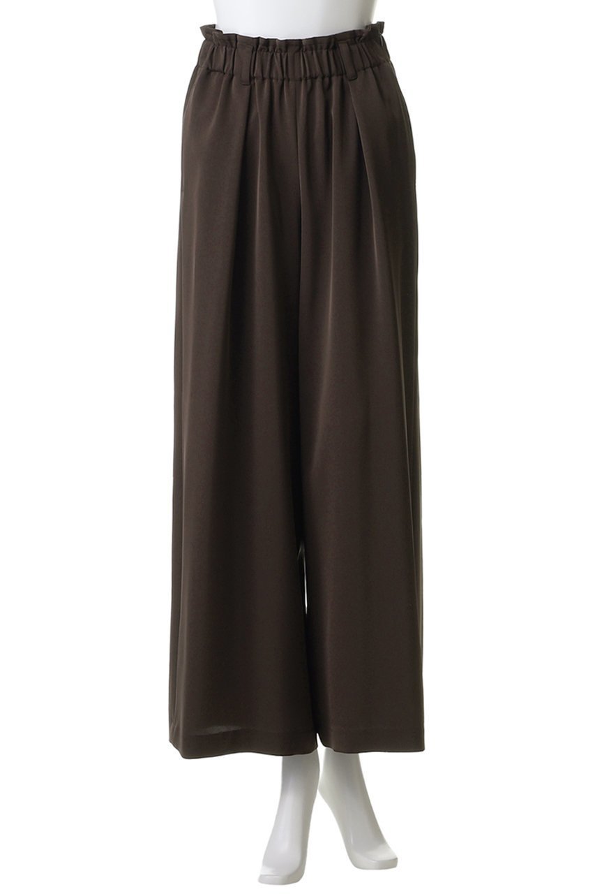 【ランバン オン ブルー/LANVIN en Bleu】のトリアセツイルワイドゴムパンツ 人気、トレンドファッション・服の通販 founy(ファニー) 　ファッション　Fashion　レディースファッション　Fashion for Women　パンツ　Pants & Trousers　シルク　Silk, 100% Silk　シンプル　Simple, Minimal　ツイル　Twist, Twisted Detail　ループ　Loop, Loop Knit　other-2|ID: prp329100004873020 ipo3291000000036894115