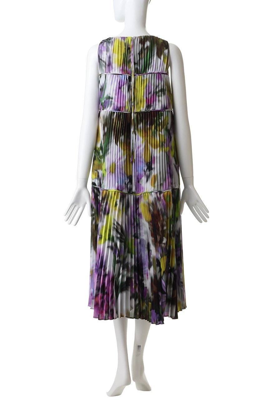 【ランバン オン ブルー/LANVIN en Bleu】のSummer Paradiseワンピース 人気、トレンドファッション・服の通販 founy(ファニー) 　ファッション　Fashion　レディースファッション　Fashion for Women　ワンピース　Dresses　チュニック　Tunic Tops & Dresses　なめらか　Smooth, Silky Texture　チュニック　Tunic, Long Top　フラワー　Flower, Floral　プリント　Print, Printed Pattern　プリーツ　Pleats, Pleated　ロング　Long, Long-Length　夏　Summer　新作・新入荷　New Arrivals / New In　other-4|ID: prp329100004873022 ipo3291000000036346344