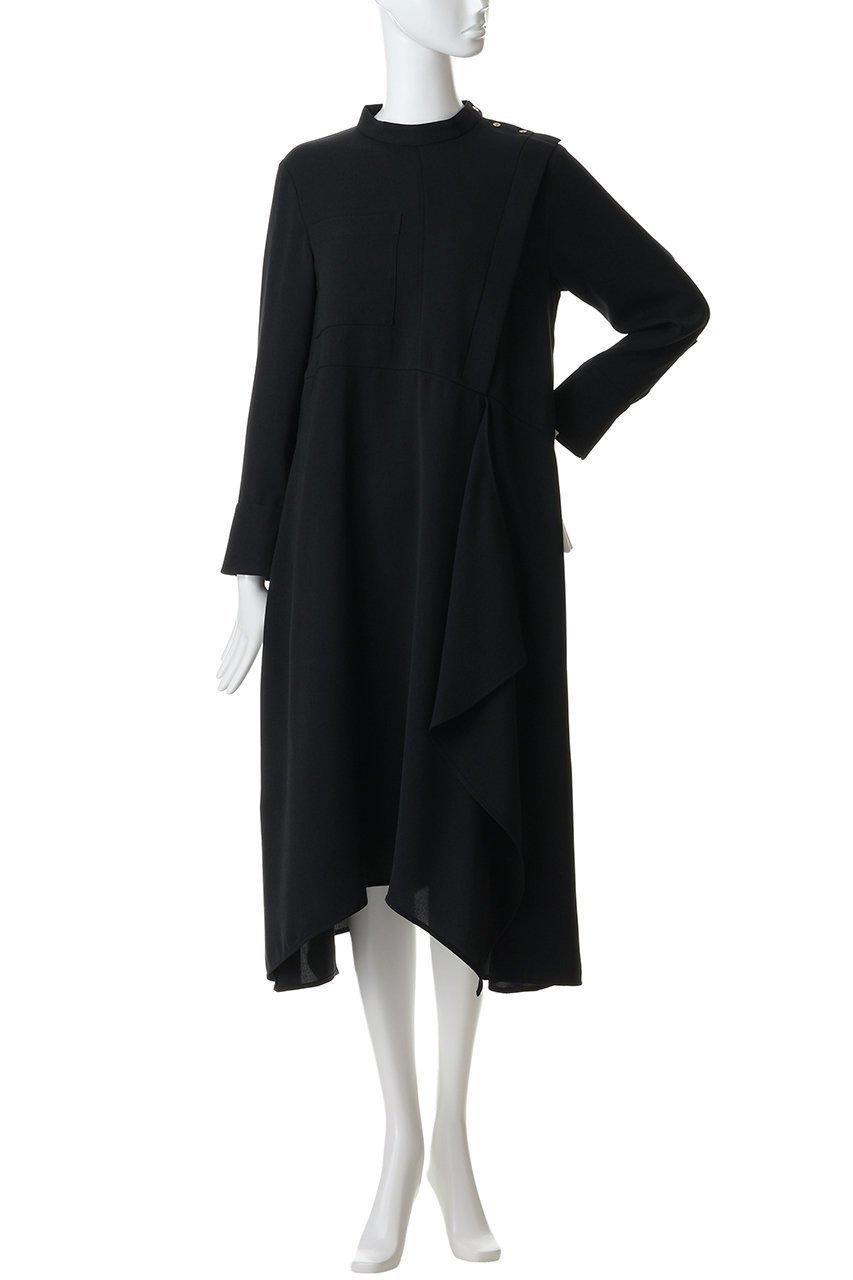 【ランバン オン ブルー/LANVIN en Bleu】のシルキーツイルドレープシャツワンピース 人気、トレンドファッション・服の通販 founy(ファニー) ファッション Fashion レディースファッション Fashion for Women ワンピース Dresses シャツワンピース / 1枚で着映えコーデ Shirt Dresses チュニック Tunic Tops & Dresses アシンメトリー Asymmetrical Style イレギュラーヘム Irregular Hem オケージョン Occasion Wear カフス Cuff Design シルク Silk, 100% Silk チュニック Tunic, Long Top ツイル Twist, Twisted Detail ドレープ Drape, Draping Fabric ラッフル Ruffle, Frill ロング Long, Long-Length エレガント 上品 Elegant 新作・新入荷 New Arrivals / New In other-2|ID: prp329100004873024 ipo3291000000036346358