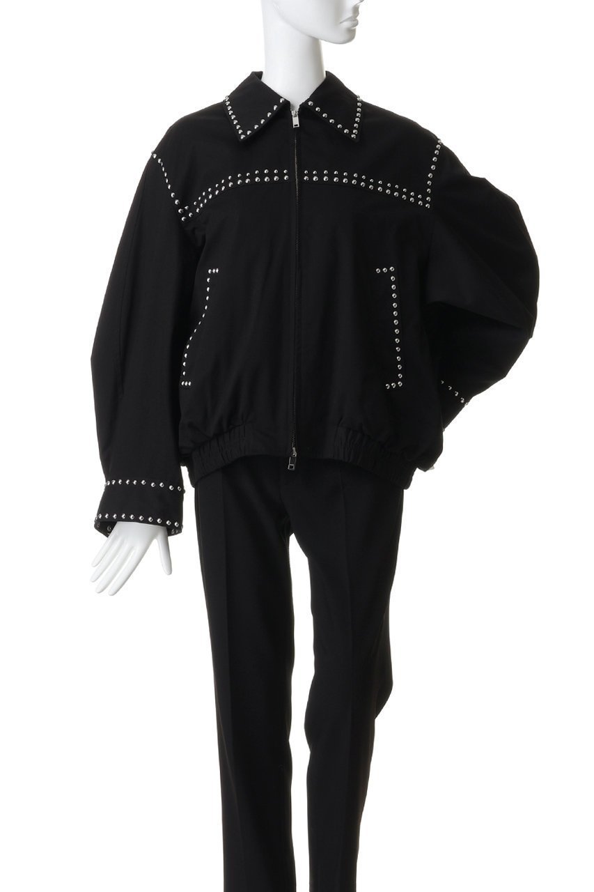 【クラネ/CLANE】のW COLOR STUDDED DRIZZLER JACKET ブルゾン 人気、トレンドファッション・服の通販 founy(ファニー) 　ファッション　Fashion　レディースファッション　Fashion for Women　アウター　Coat / Outerwear Collection　レディースジャケット・軽アウター　Jackets　ブルゾンジャケット・スポーティアウター　Blouson Jackets　ギャザー　Gathered, Ruffled　クール　Cool, Chic　ジップ　Zip, Zipper　ジャケット　Jacket, Outerwear　スタッズ　Studs, Metal Accents　スプリング　Spring, Spring Collection　スリット　Slit, Slit Detail　スリーブ　Sleeve, Long Sleeve / Short Sleeve　ブルゾン　Blouson, Bomber Jacket　ワイド　Wide, Wide Fit　新作・新入荷　New Arrivals / New In　other-2|ID: prp329100004873027 ipo3291000000036346379