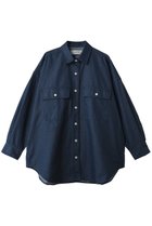 【エリオポール/heliopole】のデニムBIGシャツ 人気、トレンドファッション・服の通販 founy(ファニー) ファッション Fashion レディースファッション Fashion for Women トップス・カットソー Cut & Sew Tops シャツ・ブラウス・オフィスカジュアル Elegant Blouses & Button-Ups スリーブ Sleeve, Long Sleeve / Short Sleeve ダメージ Distressed, Destroyed デニム Denim, Jeans Material ビッグ Big, Oversized ロング Long, Long-Length 新作・新入荷 New Arrivals / New In thumbnail ダークブルー|ID: prp329100004873028 ipo3291000000036346387
