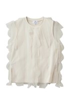 【ランバン オン ブルー/LANVIN en Bleu】のチュールレイヤードノースリーブカットソー 人気、トレンドファッション・服の通販 founy(ファニー) ファッション Fashion レディースファッション Fashion for Women トップス・カットソー Cut & Sew Tops キャミソール&ノースリーブ Camisoles & Sleeveless Tops シャツ・ブラウス・オフィスカジュアル Elegant Blouses & Button-Ups ロングTシャツ・Tシャツ Longline T-Shirts & Tees カットソー・ベーシックTシャツ Cut-and-Sewn Tops / Stretch Tees & Basics キャミソール Camisole, Spaghetti Strap Top タンク Tank Top, Sleeveless Top チュール Tulip, Tulip Motif フリル Frill, Ruffle 新作・新入荷 New Arrivals / New In thumbnail オフ|ID: prp329100004873030 ipo3291000000036346400