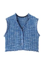 【ランバン オン ブルー/LANVIN en Bleu】のニットツイードベスト 人気、トレンドファッション・服の通販 founy(ファニー) ファッション Fashion レディースファッション Fashion for Women トップス・カットソー Cut & Sew Tops ニット Knit Tops & Sweaters ベスト&ジレ / 重ね着スタイル Vests & Gilets カジュアルプルオーバー・ニットトップス Pullovers & Knit Tops / Casual Pullovers ツイード Twill, Twill Weave パーティ Party, Party Style ベスト Vest, Waistcoat マーガレット Marguerite, Daisy Pattern モチーフ Motif, Design Theme 新作・新入荷 New Arrivals / New In thumbnail ブルー|ID: prp329100004873032 ipo3291000000036346414