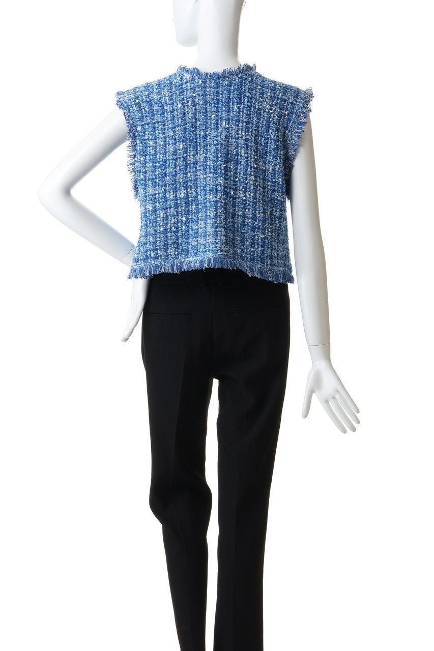【ランバン オン ブルー/LANVIN en Bleu】のニットツイードベスト 人気、トレンドファッション・服の通販 founy(ファニー) ファッション Fashion レディースファッション Fashion for Women トップス・カットソー Cut & Sew Tops ニット Knit Tops & Sweaters ベスト&ジレ / 重ね着スタイル Vests & Gilets カジュアルプルオーバー・ニットトップス Pullovers & Knit Tops / Casual Pullovers ツイード Twill, Twill Weave パーティ Party, Party Style ベスト Vest, Waistcoat マーガレット Marguerite, Daisy Pattern モチーフ Motif, Design Theme 新作・新入荷 New Arrivals / New In other-4|ID: prp329100004873032 ipo3291000000036346418