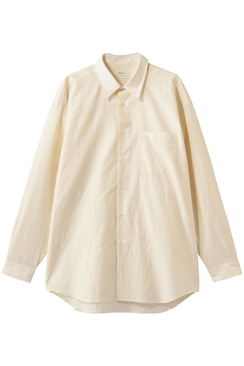 【フジ/FUJI / MEN】の【MEN】SILK COTTON STANDARD SHIRT インテリア・キッズ・メンズ・レディースファッション・服の通販 founy(ファニー) 　ファッション　Fashion　メンズファッション　Fashion for Men　なめらか　Smooth, Silky Texture　シルク　Silk, 100% Silk　シンプル　Simple, Minimal　スタンダード　Standard, Basic　スリーブ　Sleeve, Long Sleeve / Short Sleeve　フォーマル　Formal, Dressy　リュクス　Luxury, Elegant, High-End, Chic　ロング　Long, Long-Length　新作・新入荷　New Arrivals / New In　IVORY|ID: prp329100004873041 ipo3291000000036346494