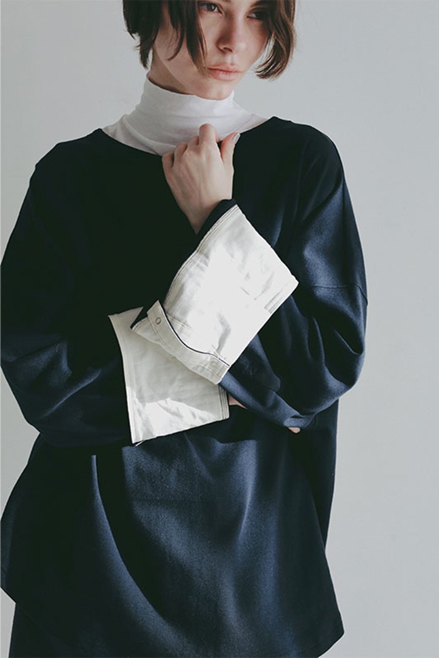 【エトレトウキョウ/ETRE TOKYO】のボートネックカフスロンTee 人気、トレンドファッション・服の通販 founy(ファニー) ファッション Fashion レディースファッション Fashion for Women トップス・カットソー Cut & Sew Tops シャツ・ブラウス・オフィスカジュアル Elegant Blouses & Button-Ups ロングTシャツ・Tシャツ Longline T-Shirts & Tees カットソー・ベーシックTシャツ Cut-and-Sewn Tops / Stretch Tees & Basics カフス Cuff Design 今季 This Season, Current Season シンプル Simple, Minimal スリーブ Sleeve, Long Sleeve / Short Sleeve デコルテ Décolleté, Neckline なめらか Smooth, Silky Texture バランス Balance, Style Balance フォルム Silhouette, Form リラックス Relax, Relaxed Fit ロング Long, Long-Length 再入荷 Restock / Back in Stock エレガント 上品 Elegant other-6|ID: prp329100004873043 ipo3291000000036346514