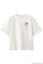 【ミュベール/MUVEIL】のサンリオキャラクターズコラボ ハローキティ Tシャツ 人気、トレンドファッション・服の通販 founy(ファニー) ファッション Fashion レディースファッション Fashion for Women トップス・カットソー Cut & Sew Tops シャツ・ブラウス・オフィスカジュアル Elegant Blouses & Button-Ups ロングTシャツ・Tシャツ Longline T-Shirts & Tees カットソー・ベーシックTシャツ Cut-and-Sewn Tops / Stretch Tees & Basics ショート Short, Short Length スパンコール Sequins, Sequin Embellishment スリーブ Sleeve, Long Sleeve / Short Sleeve フェルト Felt, Felt Fabric ポケット Pocket, Pocket Detail リボン Ribbon, Bow ワンポイント One Point, Statement Accent 新作・新入荷 New Arrivals / New In thumbnail ホワイト|ID: prp329100004873045 ipo3291000000036346527