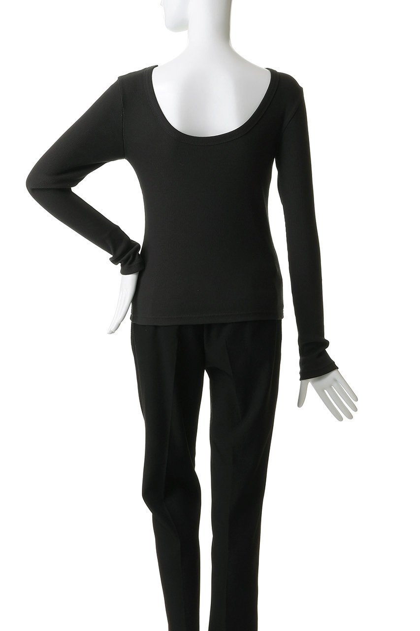 【ティアラ/Tiara】のバックオープンリブTシャツ 人気、トレンドファッション・服の通販 founy(ファニー) 　ファッション　Fashion　レディースファッション　Fashion for Women　トップス・カットソー　Cut & Sew Tops　シャツ・ブラウス・オフィスカジュアル　Elegant Blouses & Button-Ups　ロングTシャツ・Tシャツ　Longline T-Shirts & Tees　カットソー・ベーシックTシャツ　Cut-and-Sewn Tops / Stretch Tees & Basics　インナー　Innerwear　コンパクト　Compact, Small Size　ショート　Short, Short Length　シンプル　Simple, Minimal　スリーブ　Sleeve, Long Sleeve / Short Sleeve　新作・新入荷　New Arrivals / New In　other-4|ID: prp329100004873048 ipo3291000000036346556