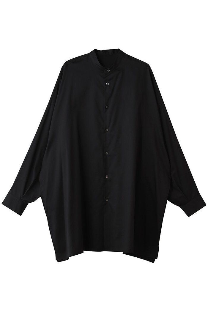【グラフペーパー/Graphpaper】のSilicon Poplin Deep Slit Band Collar Shirt インテリア・キッズ・メンズ・レディースファッション・服の通販 founy(ファニー) https://founy.com/ ファッション Fashion レディースファッション Fashion for Women トップス・カットソー Cut & Sew Tops シャツ・ブラウス・オフィスカジュアル Elegant Blouses & Button-Ups なめらか Smooth, Silky Texture シルク Silk, 100% Silk スリット Slit, Slit Detail スリーブ Sleeve, Long Sleeve / Short Sleeve バランス Balance, Style Balance ロング Long, Long-Length エレガント 上品 Elegant |ID: prp329100004873050 ipo3291000000036346569