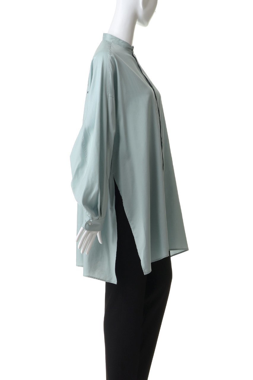 【グラフペーパー/Graphpaper】のSilicon Poplin Deep Slit Band Collar Shirt 人気、トレンドファッション・服の通販 founy(ファニー) ファッション Fashion レディースファッション Fashion for Women トップス・カットソー Cut & Sew Tops シャツ・ブラウス・オフィスカジュアル Elegant Blouses & Button-Ups なめらか Smooth, Silky Texture シルク Silk, 100% Silk スリット Slit, Slit Detail スリーブ Sleeve, Long Sleeve / Short Sleeve バランス Balance, Style Balance ロング Long, Long-Length エレガント 上品 Elegant 新作・新入荷 New Arrivals / New In other-3|ID: prp329100004873050 ipo3291000000036346574