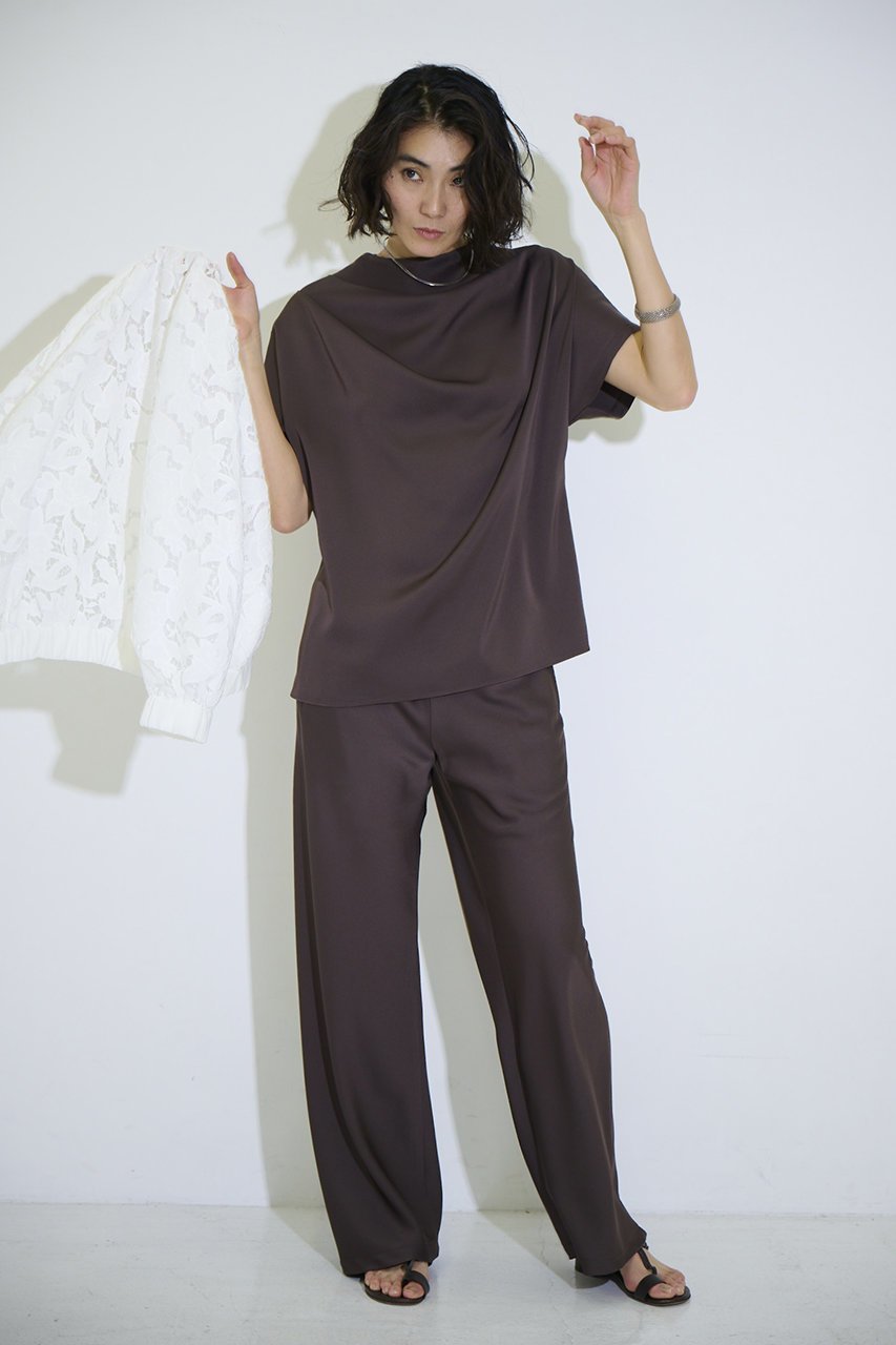 【エムフィル/M Fil】のストレッチWサテン リラクシーイージートラウザーズ 人気、トレンドファッション・服の通販 founy(ファニー) 　ファッション　Fashion　レディースファッション　Fashion for Women　パンツ　Pants & Trousers　サテン　Satin, Glossy Fabric　ストレッチ　Stretch, Stretchy Fabric　ボトム　Bottoms, Lower Wear　新作・新入荷　New Arrivals / New In　other-6|ID: prp329100004873056 ipo3291000000036346623