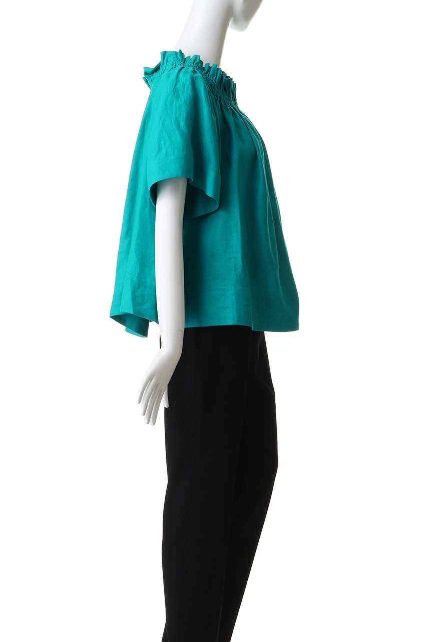 【エムフィル/M Fil】のベルギーリネン 2Wayネックブラウス 人気、トレンドファッション・服の通販 founy(ファニー) 　ファッション　Fashion　レディースファッション　Fashion for Women　トップス・カットソー　Cut & Sew Tops　シャツ・ブラウス・オフィスカジュアル　Elegant Blouses & Button-Ups　ギャザー　Gathered, Ruffled　シャーリング　Shirring, Ruched　ショート　Short, Short Length　スリーブ　Sleeve, Long Sleeve / Short Sleeve　リネン　Linen, Linen Fabric　新作・新入荷　New Arrivals / New In　other-3|ID: prp329100004873060 ipo3291000000036346653