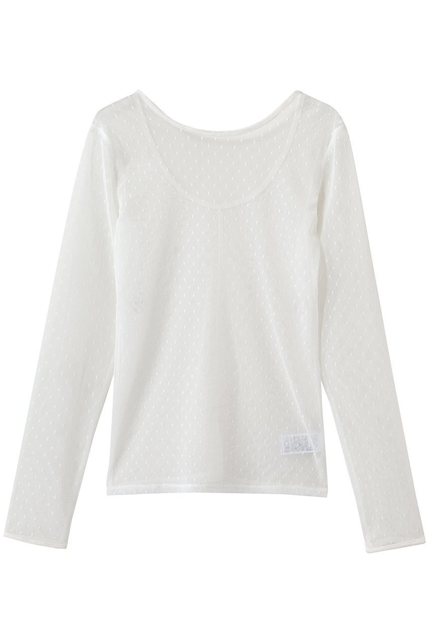 【ガリャルダガランテ/GALLARDAGALANTE】の2wayチュールプルオーバー インテリア・キッズ・メンズ・レディースファッション・服の通販 founy(ファニー) ファッション Fashion レディースファッション Fashion for Women トップス・カットソー Cut & Sew Tops シャツ・ブラウス・オフィスカジュアル Elegant Blouses & Button-Ups ロングTシャツ・Tシャツ Longline T-Shirts & Tees カジュアルプルオーバー・ニットトップス Pullovers & Knit Tops / Casual Pullovers カットソー・ベーシックTシャツ Cut-and-Sewn Tops / Stretch Tees & Basics インナー Innerwear サロペット Overalls, Salopette シアー Sheer, See-Through ジャケット Jacket, Outerwear スリーブ Sleeve, Long Sleeve / Short Sleeve チュール Tulip, Tulip Motif ドット Polka Dot, Dot Pattern フェミニン Feminine, Girly ロング Long, Long-Length 新作・新入荷 New Arrivals / New In ホワイト|ID: prp329100004873083 ipo3291000000036346820