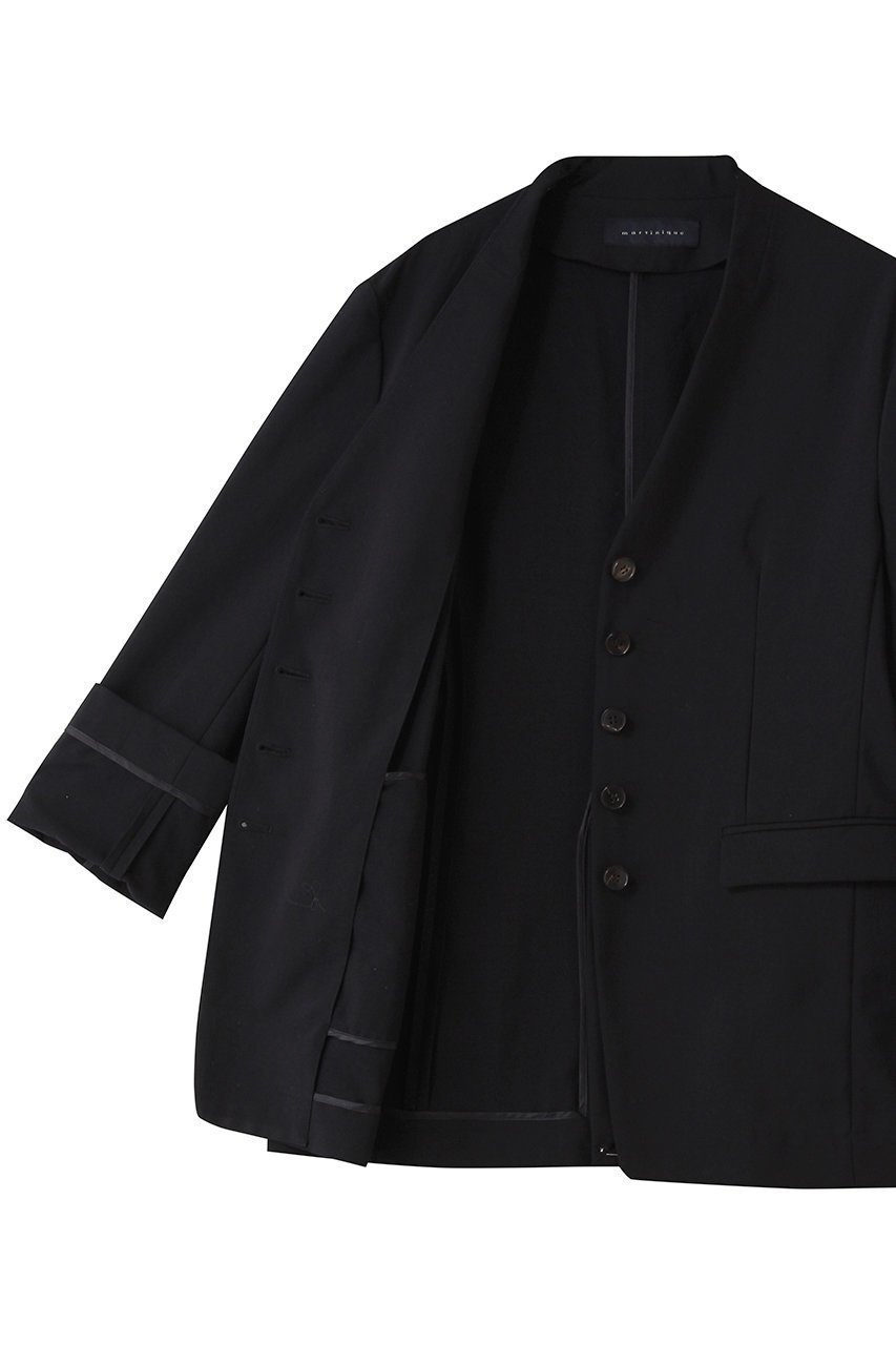 【マルティニーク/martinique】のノーカラージャケット(セットアップ可) 人気、トレンドファッション・服の通販 founy(ファニー) 　ファッション　Fashion　レディースファッション　Fashion for Women　アウター　Coat / Outerwear Collection　レディースジャケット・軽アウター　Jackets　ノーカラージャケット / シンプル上品コーデ　Collarless Jackets　オケージョン　Occasion Wear　ジャケット　Jacket, Outerwear　セットアップ　Set-Up, Coordinated Outfit　フィット　Fit, Slim Fit　エレガント 上品　Elegant　新作・新入荷　New Arrivals / New In　ビジネス 仕事 通勤　Business / Work / Commuting　other-6|ID: prp329100004873087 ipo3291000000036346857