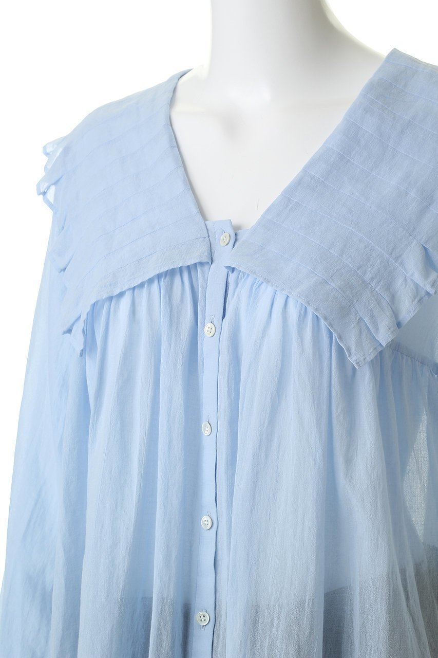 【マルティニーク/martinique】のコンパクトタイプライタータックブラウス 人気、トレンドファッション・服の通販 founy(ファニー) 　ファッション　Fashion　レディースファッション　Fashion for Women　トップス・カットソー　Cut & Sew Tops　シャツ・ブラウス・オフィスカジュアル　Elegant Blouses & Button-Ups　ギャザー　Gathered, Ruffled　シアー　Sheer, See-Through　シンプル　Simple, Minimal　スリーブ　Sleeve, Long Sleeve / Short Sleeve　フェミニン　Feminine, Girly　フリル　Frill, Ruffle　ロング　Long, Long-Length　新作・新入荷　New Arrivals / New In　other-5|ID: prp329100004873088 ipo3291000000036346866