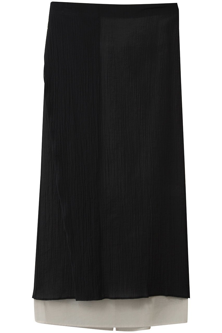 【マルティニーク/martinique】の【CURRENTAGE】バイカラースカート インテリア・キッズ・メンズ・レディースファッション・服の通販 founy(ファニー) ファッション Fashion レディースファッション Fashion for Women スカート Skirts ロングスカート Long Skirts / Maxi & Midi Skirts シンプル Simple, Minimal スリット Slit, Slit Detail マキシ Maxi, Full Length ロング Long, Long-Length 夏 Summer 新作・新入荷 New Arrivals / New In 春 Spring S/S・春夏 SS, Spring/Summer, Warm Season ブラック|ID: prp329100004873089 ipo3291000000036346869