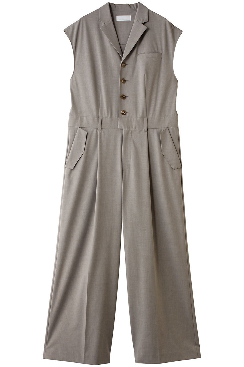 【ガリャルダガランテ/GALLARDAGALANTE】のオールインワン インテリア・キッズ・メンズ・レディースファッション・服の通販 founy(ファニー) 　ファッション　Fashion　レディースファッション　Fashion for Women　パンツ　Pants & Trousers　エレガント 上品　Elegant　オケージョン　Occasion Wear　ジャケット　Jacket, Outerwear　スリーブ　Sleeve, Long Sleeve / Short Sleeve　パーティ　Party, Party Style　フレンチ　French, French Style　新作・新入荷　New Arrivals / New In　グレージュ|ID: prp329100004873105 ipo3291000000036346983