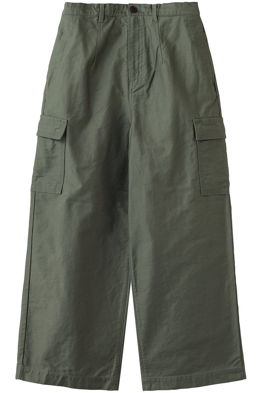 【ミディウミ/MidiUmi】のutility cargo PT パンツ インテリア・キッズ・メンズ・レディースファッション・服の通販 founy(ファニー) 　ファッション　Fashion　レディースファッション　Fashion for Women　パンツ　Pants & Trousers　カーゴパンツ　Cargo Pants, Utility Pants　サテン　Satin, Glossy Fabric　ダブル　Double, Double-Breasted　khaki|ID: prp329100004873118 ipo3291000000036894508