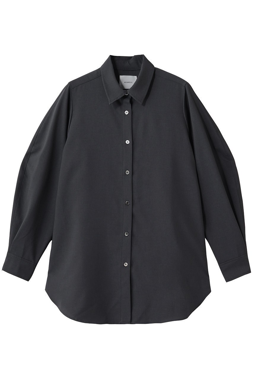 【ミディウミソリッド/MIDIUMISOLID】のvolume slv shirt tunic チュニック インテリア・キッズ・メンズ・レディースファッション・服の通販 founy(ファニー) 　ファッション　Fashion　レディースファッション　Fashion for Women　ワンピース　Dresses　チュニック　Tunic Tops & Dresses　シンプル　Simple, Minimal　チュニック　Tunic, Long Top　c.gray|ID: prp329100004873124 ipo3291000000036894537