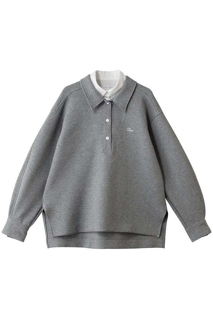 【フォルフォルモ/FORFORMO】のLayered Shirt Tops インテリア・キッズ・メンズ・レディースファッション・服の通販 founy(ファウニー) https://founy.com/ ファッション Fashion レディースファッション Fashion for Women トップス・カットソー Cut & Sew Tops シャツ・ブラウス・オフィスカジュアル Elegant Blouses & Button-Ups おすすめ Recommended / Our Picks ストレッチ Stretch, Stretchy Fabric スリーブ Sleeve, Long Sleeve / Short Sleeve ポロシャツ Polo Shirt, Collared Tee ロング Long, Long-Length |ID: prp329100004873133 ipo3291000000037238704