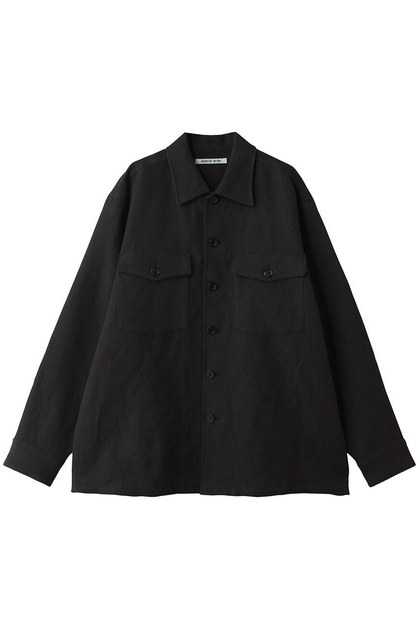 【セブン バイ セブン/SEVEN BY SEVEN / MEN】の【MEN】FATIGUE シャツ インテリア・キッズ・メンズ・レディースファッション・服の通販 founy(ファウニー) 　ファッション　Fashion　メンズファッション　Fashion for Men　スリーブ　Sleeve, Long Sleeve / Short Sleeve　フロント　Front, Front Design　ポケット　Pocket, Pocket Detail　リネン　Linen, Linen Fabric　ロング　Long, Long-Length　夏　Summer　春　Spring　S/S・春夏　SS, Spring/Summer, Warm Season　ダークネイビー|ID: prp329100004873142 ipo3291000000036954899