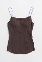 【メゾンスペシャル/MAISON SPECIAL】の【Miller×MAISON SPECIAL】コラボバックオープンキャミソール 人気、トレンドファッション・服の通販 founy(ファニー) ファッション Fashion レディースファッション Fashion for Women トップス・カットソー Cut & Sew Tops キャミソール&ノースリーブ Camisoles & Sleeveless Tops シャツ・ブラウス・オフィスカジュアル Elegant Blouses & Button-Ups ロングTシャツ・Tシャツ Longline T-Shirts & Tees カットソー・ベーシックTシャツ Cut-and-Sewn Tops / Stretch Tees & Basics インナー Innerwear キャミソール Camisole, Spaghetti Strap Top 今季 This Season, Current Season シンプル Simple, Minimal タンク Tank Top, Sleeveless Top 夏 Summer 新作・新入荷 New Arrivals / New In thumbnail BRN(ブラウン)|ID: prp329100004873149 ipo3291000000036347419