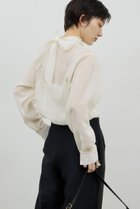 【ガリャルダガランテ/GALLARDAGALANTE】のシアーボウタイブラウス オフホワイト|ID: prp329100004873164 ipo3291000000036392797