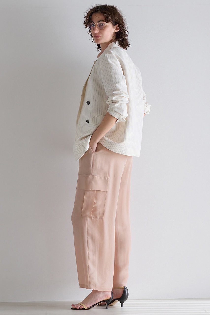 【マルティニーク/martinique】のダルスラブジャケット(セットアップ可) 人気、トレンドファッション・服の通販 founy(ファニー) 　ファッション　Fashion　レディースファッション　Fashion for Women　アウター　Coat / Outerwear Collection　レディースジャケット・軽アウター　Jackets　おすすめ　Recommended / Our Picks　ジャケット　Jacket, Outerwear　スタンダード　Standard, Basic　ストライプ　Stripe, Striped Pattern　セットアップ　Set-Up, Coordinated Outfit　ダブル　Double, Double-Breasted　ボックス　Boxy, Box Shape　モダン　Modern, Contemporary　エレガント 上品　Elegant　新作・新入荷　New Arrivals / New In　無地　Plain, Solid Color　other-6|ID: prp329100004873172 ipo3291000000036347655