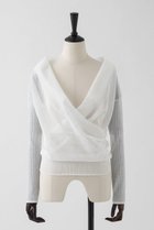 【オーヴィル/EAUVIRE】のカシュクールプルオーバー 人気、トレンドファッション・服の通販 founy(ファニー) ファッション Fashion レディースファッション Fashion for Women トップス・カットソー Cut & Sew Tops ニット Knit Tops & Sweaters カジュアルプルオーバー・ニットトップス Pullovers & Knit Tops / Casual Pullovers おすすめ Recommended / Our Picks インナー Innerwear キャミソール Camisole, Spaghetti Strap Top フィット Fit, Slim Fit 再入荷 Restock / Back in Stock 日本製 Made In Japan thumbnail ホワイト|ID: prp329100004873192 ipo3291000000036347786