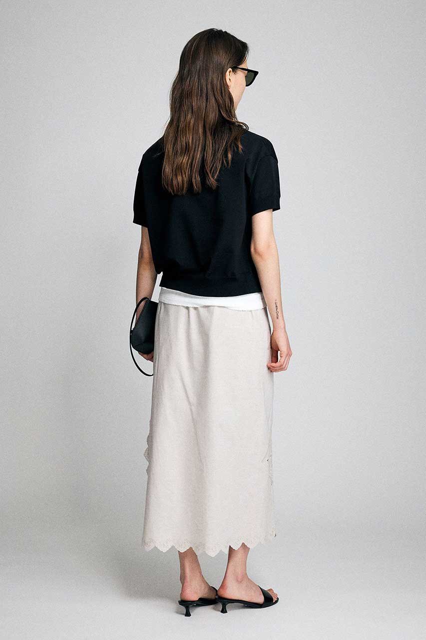 【ブリル/BRILL】のシシュウタイトスカート 人気、トレンドファッション・服の通販 founy(ファニー) 　ファッション　Fashion　レディースファッション　Fashion for Women　スカート　Skirts　ロングスカート　Long Skirts / Maxi & Midi Skirts　ストレート　Straight, Straight Cut　スリット　Slit, Slit Detail　パッチワーク　Patchwork, Mixed Fabric　リネン　Linen, Linen Fabric　ロング　Long, Long-Length　other-6|ID: prp329100004873202 ipo3291000000036894680