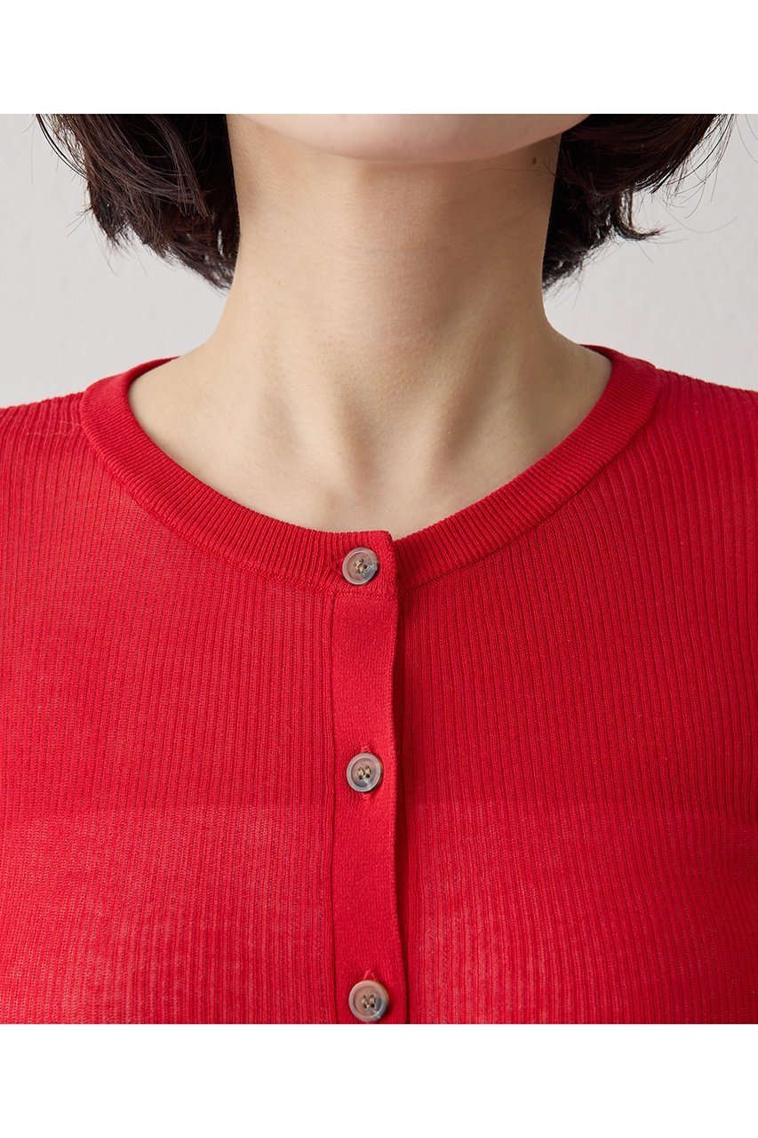 【ウィムガゼット/Whim Gazette】のシアーリブニットカーディガン 人気、トレンドファッション・服の通販 founy(ファニー) 　ファッション　Fashion　レディースファッション　Fashion for Women　トップス・カットソー　Cut & Sew Tops　ニット　Knit Tops & Sweaters　カーディガン・羽織り　Layered Style Cardigans　おすすめ　Recommended / Our Picks　アンサンブル　Ensemble Set　カーディガン　Cardigan, Knitwear　クール　Cool, Chic　シアー　Sheer, See-Through　スリット　Slit, Slit Detail　フィット　Fit, Slim Fit　エレガント 上品　Elegant　other-8|ID: prp329100004873208 ipo3291000000036894709