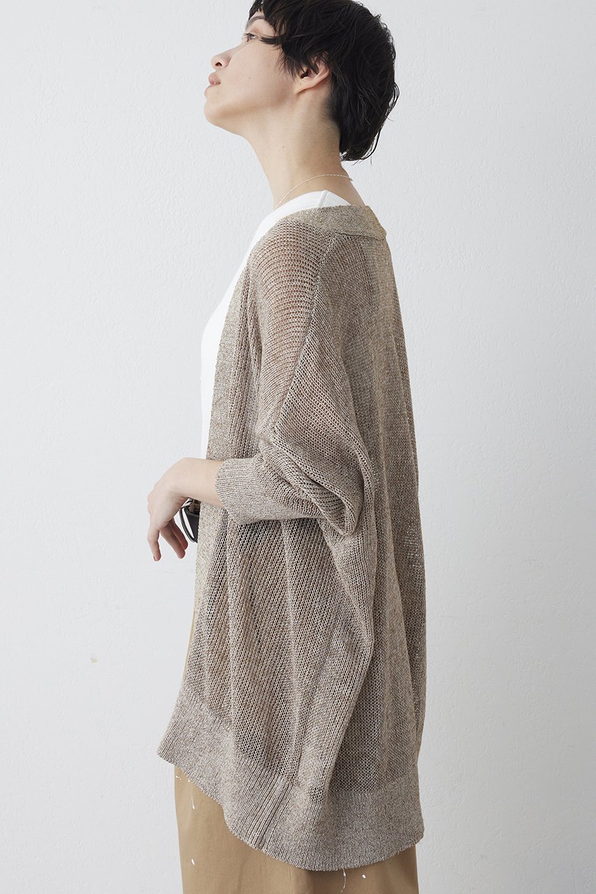 【ウィムガゼット/Whim Gazette】のメッシュニットカーディガン 人気、トレンドファッション・服の通販 founy(ファニー) 　ファッション　Fashion　レディースファッション　Fashion for Women　トップス・カットソー　Cut & Sew Tops　ニット　Knit Tops & Sweaters　カーディガン・羽織り　Layered Style Cardigans　カーディガン　Cardigan, Knitwear　コンパクト　Compact, Small Size　フロント　Front, Front Design　ボトム　Bottoms, Lower Wear　ミドル　Middle Length, Mid Height　メッシュ　Mesh, Net Fabric　エレガント 上品　Elegant　夏　Summer　新作・新入荷　New Arrivals / New In　春　Spring　S/S・春夏　SS, Spring/Summer, Warm Season　other-3|ID: prp329100004873210 ipo3291000000036347954
