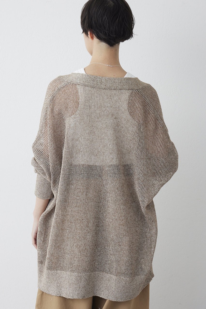 【ウィムガゼット/Whim Gazette】のメッシュニットカーディガン 人気、トレンドファッション・服の通販 founy(ファニー) 　ファッション　Fashion　レディースファッション　Fashion for Women　トップス・カットソー　Cut & Sew Tops　ニット　Knit Tops & Sweaters　カーディガン・羽織り　Layered Style Cardigans　カーディガン　Cardigan, Knitwear　コンパクト　Compact, Small Size　フロント　Front, Front Design　ボトム　Bottoms, Lower Wear　ミドル　Middle Length, Mid Height　メッシュ　Mesh, Net Fabric　エレガント 上品　Elegant　夏　Summer　新作・新入荷　New Arrivals / New In　春　Spring　S/S・春夏　SS, Spring/Summer, Warm Season　other-4|ID: prp329100004873210 ipo3291000000036347957